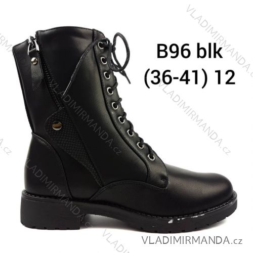 Schuhe mit Reißverschluss Spitze mit Schnürsenkel (36-41) OBT18B96
 36 schwarz