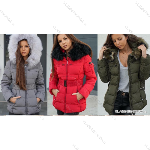 Winterjacke mit Kapuze und Fell (K-ZELL) ITALIAN MODA 8136K
