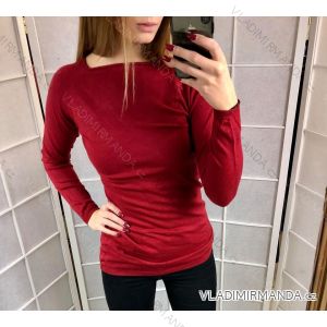 Pullover Slim Langarm Damen (uni sl) ITALIEN MODA IM518B6003
