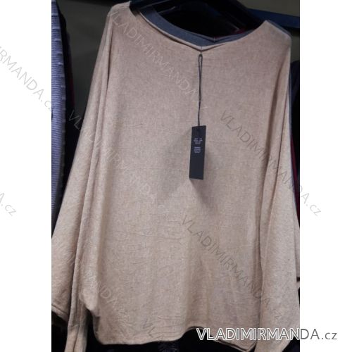 Pullover stricken lange Damen (uni sl) ITALIENISCHE Mode IM818023
