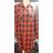 Shirt lang / langärmlige Damenhemd Damen Würfel (s-2xl) ITALIENISCHE Mode IM718C934
