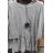 Kleid mit langärmeligen Strickwaren mit Schmuck Damen (uni s / m) ITALIAN Fashion IM918630

