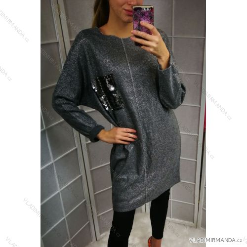 Glamouröses Frauenkleid (uni SL) ITALIENISCHE Mode IM918655
