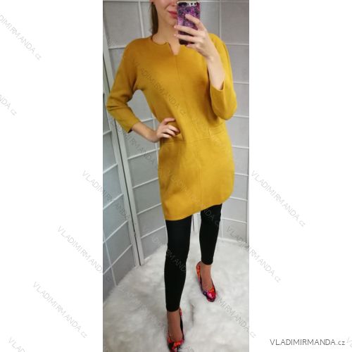 Kleiden Sie die heiße lange Hülse der Frauen (uni sl) ITALIENISCHE Art und Weise IM5182888
