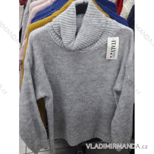 Pullover Rollkragen Langarm Damen (uni sl) ITALIENISCHE MODA IM7184965
