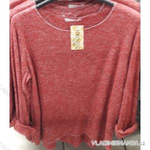 T-Shirt warme lange Ärmel Damen (uni sl) ITALIENISCHE Mode IM718589
