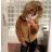 Jacke Winter Bomber Wildleder mit Kapuze und Fell Damen KZELL ITALIAN MODA 8170K