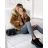 Jacke Winter Bomber Wildleder mit Kapuze und Fell Damen KZELL ITALIAN MODA 8170K
