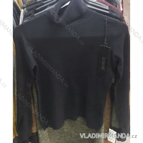 Pullover Rollkragenpullover dünne lange Ärmel Damen (UNI SL) EXTRA ME ITALIENISCHE MODA IM9189076-1
