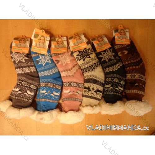 Socken isolierte Baumwolle rutschfeste Damen (35-42) AMZF PB603
