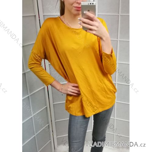 Tunika 3/4 lange Ärmel (uni l-2xl) LUMINA ITALIAN Fashion IM518A2731