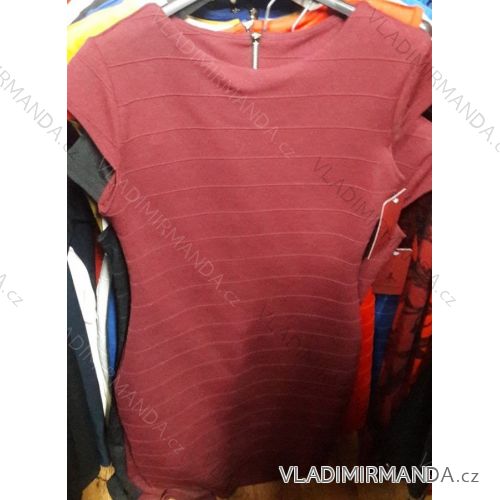 Elegantes kurzes Damenkleid (uni sl) ITALIENISCHE MODA IM919037
