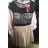 Elegantes kurzes Kleid mit Spitze (uni sl) ITALIENISCHE MODA IM919040