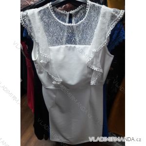 Elegantes kurzes Damenkleid (uni sl) ITALIENISCHE MODA IM919041
