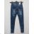 Jeansgewehr mit Spitzenschleife und Reißverschluss (30-36 / xl-5xl) GOURD GD2706-L