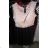 Elegantes kurzes Kleid mit Spitze (uni sl) ITALIENISCHE MODA IM919040