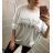 T-Shirt Tunika lange Ärmel Damen (uni xl-3xl) ITALIENISCHE Mode IM719023