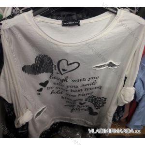 Tunika T-Shirt Langarm Damen (uni sl) ITALIENISCHE Mode IM918355
