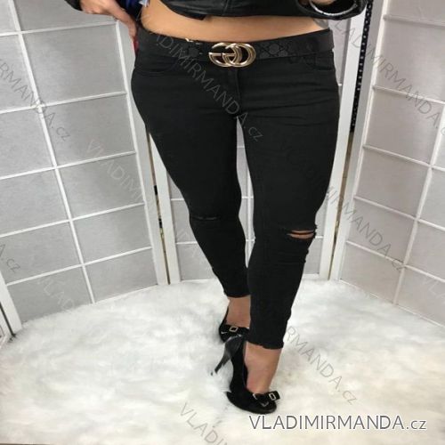 Damen Skinny Pants (34-42 / schwarz) MISS ANNA IM918E04