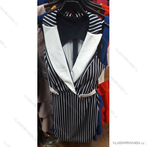Elegantes kurzes Damenkleid (uni sl) ITALIENISCHE MODA IM919037
