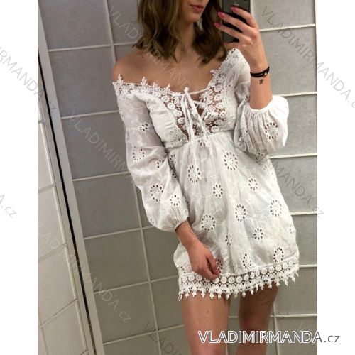 Sommer spitzenkleid frauen (uni s / m) ITALIAN MODE IM919100
