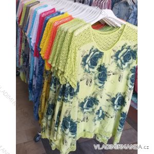 T-Shirt Kurzarm Damen Neon (Einheitsgröße / Neon) ITALIENISCHE MODA IM2191208