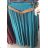 Rock Sommer 3/4 lange Damen (uni sl) ITALIENISCHE Mode IM717096