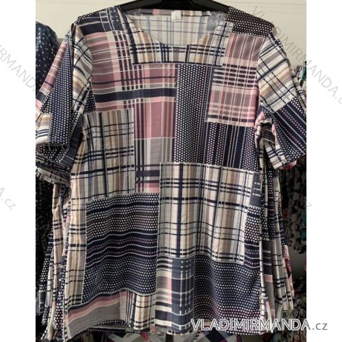 T-Shirt 3/4 Ärmel Damen (L-3XL) POLNISCHE MODE PM119046
