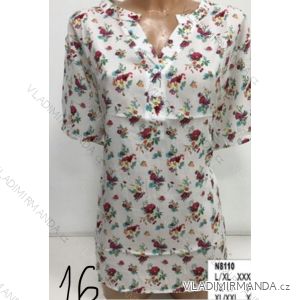 T-Shirt Shirt Kurzarm Damen (L-3XL) ERBOSSI PM119055
