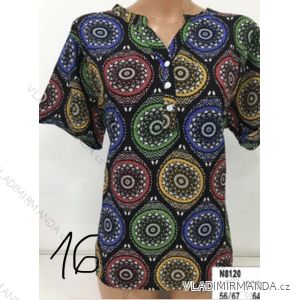 T-Shirt Shirt Kurzarm Damen (L-3XL) ERBOSSI PM119061
