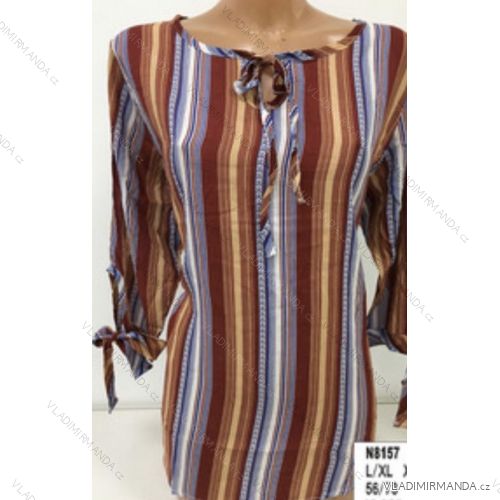 T-Shirt Tunika Langarm Damen (L-3xl) ERBOSSI IM10185
