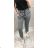 Hose lange Taille schwarz und weiß Jacquard Frauen (sl) ITALIENISCHER MODUS IM919294
