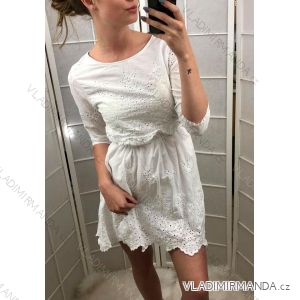 Elegantes kurzes Damenkleid (uni sl) ITALIENISCHE MODA IM919037