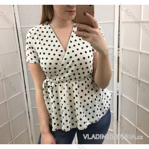 T-Shirt Kurzarm Damen Blumen (uni s / m) ITALIENISCHER MODUS IM9199700
