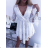 Elegantes kurzes Damenkleid (uni sl) ITALIENISCHE MODA IM919037