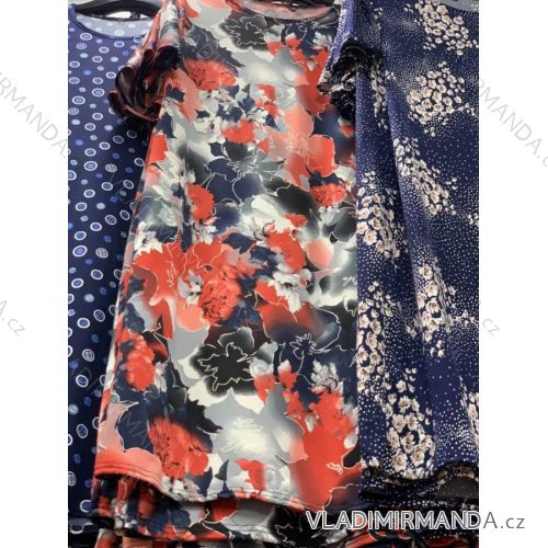 Kleid Frauen Kurzarm (M-3XL) POLNISCHE MODE PM119100