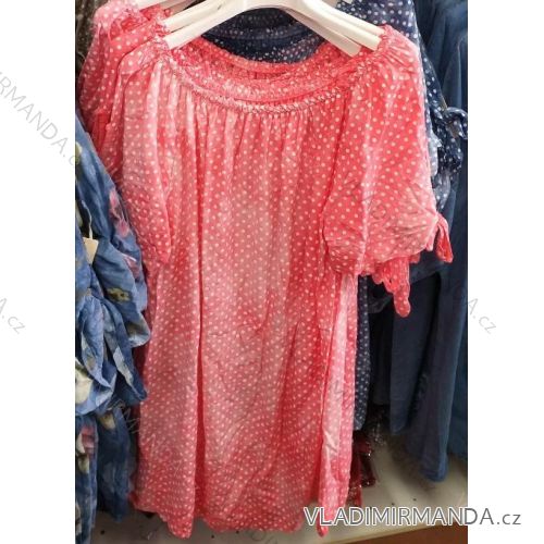 Kleiden Sie Sommer Mode der kurzen Hülse Frauen (uni sl) ITALIENISCHES MODA IM2181628-3