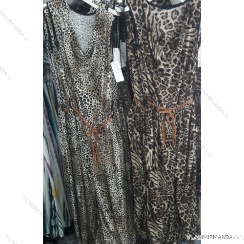 Kleid Leopardenmuster 3/4 Langarm Damen (uni sl) ITALIENISCHE Mode IMC181489
