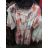 Kurzarm Sommerkleid Enthüllt Schulter Damen Blumen (uni s / m) ITALIENISCHER MODUS IM919557
