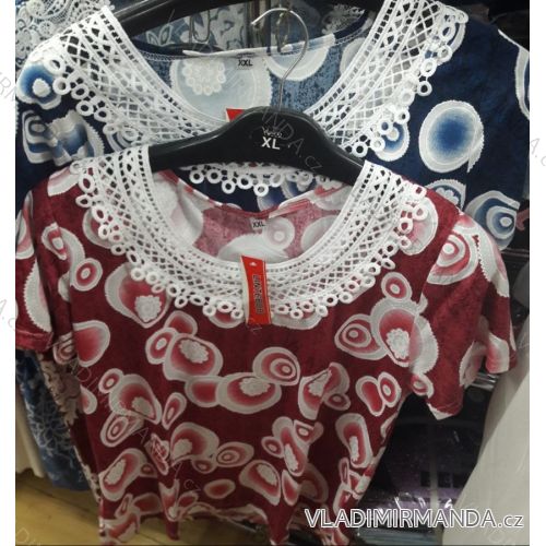 T-Shirt Kurzarm Damen (l-3xl) WANDENG B-14080-NSY