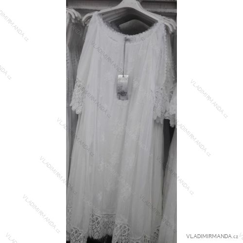 Langes Damen Sommer Spitzenkleid (uni sm) ITALIAN MODE IM719110
