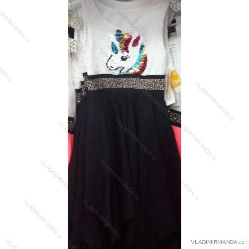Kleid für Mädchen junges Mädchen mit Pailletten (4-12 Jahre) ITALIENISCHE MLADA Móda IMM218022