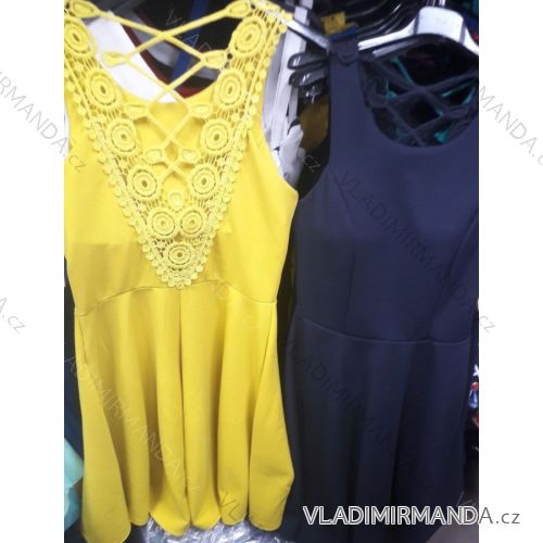 Elegantes kurzes Damenkleid (uni sl) ITALIENISCHE MODA IM919037
