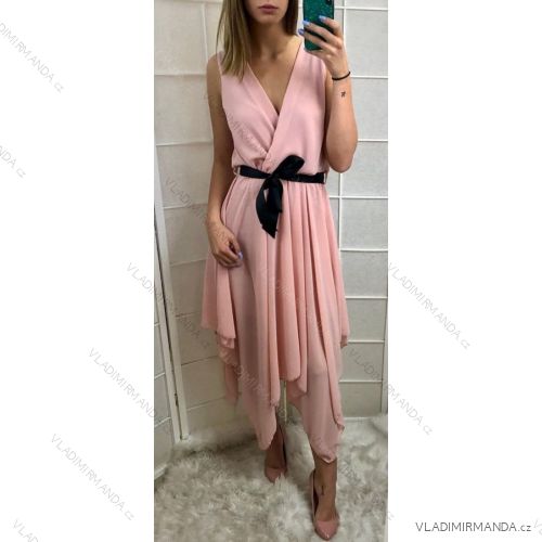 Kleidet langen Streifen der Sommerfrauen (uni sl) ITALIENISCHE Art und Weise IM918186