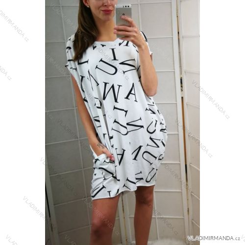 Sommerkleid Kurzarm Damen (uni sl) ITALIENISCHE Mode IM818063