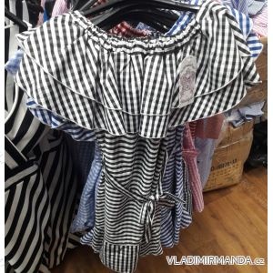 Sommerkleid mit nackten Schultern kurze Frauen (uni s / m) ITALIENISCHE MODA IM919669
