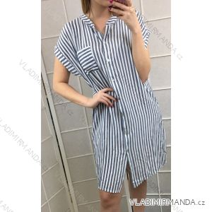 Sommerhemd Damen Streifen (uni s / m) ITALIENISCH MODA IM719305
