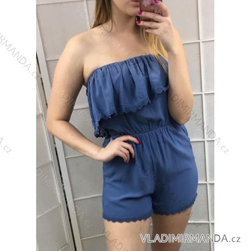 Kurzarmoverall Kurzarmoverall über Damenschultern (uni s / m) ITALIAN MODA IM719303
