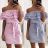 Sommerkleid mit nackten Schultern kurze Frauen (uni s / m) ITALIENISCHE MODA IM919670