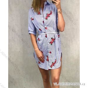Frauen Shirt Sommerkleid Streifen (uni s-l) ITALIENISCHER MODUS IM420491